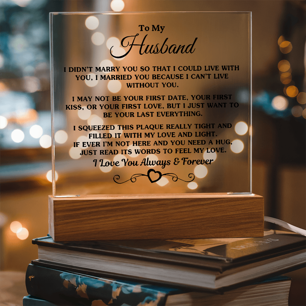 To My Husband | Printed Square Acrylic
