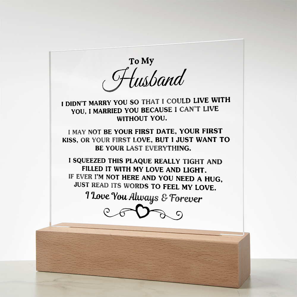 To My Husband | Printed Square Acrylic