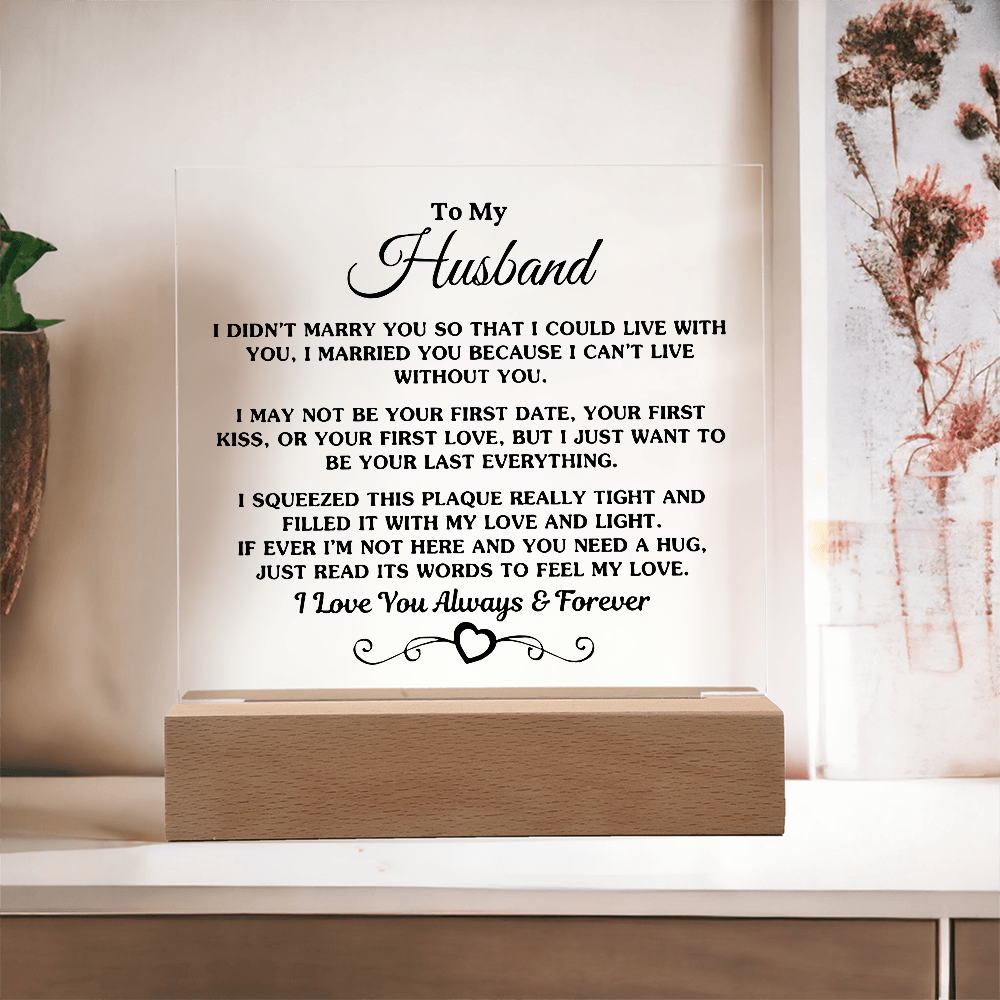 To My Husband | Printed Square Acrylic