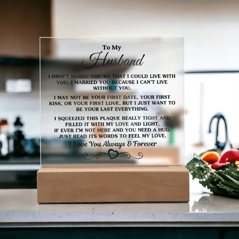 To My Husband | Printed Square Acrylic