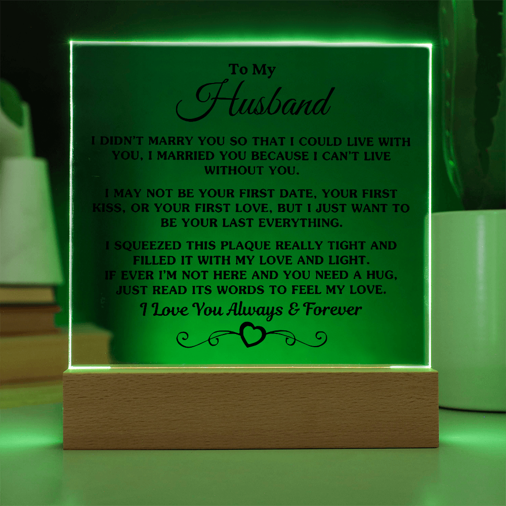 To My Husband | Printed Square Acrylic