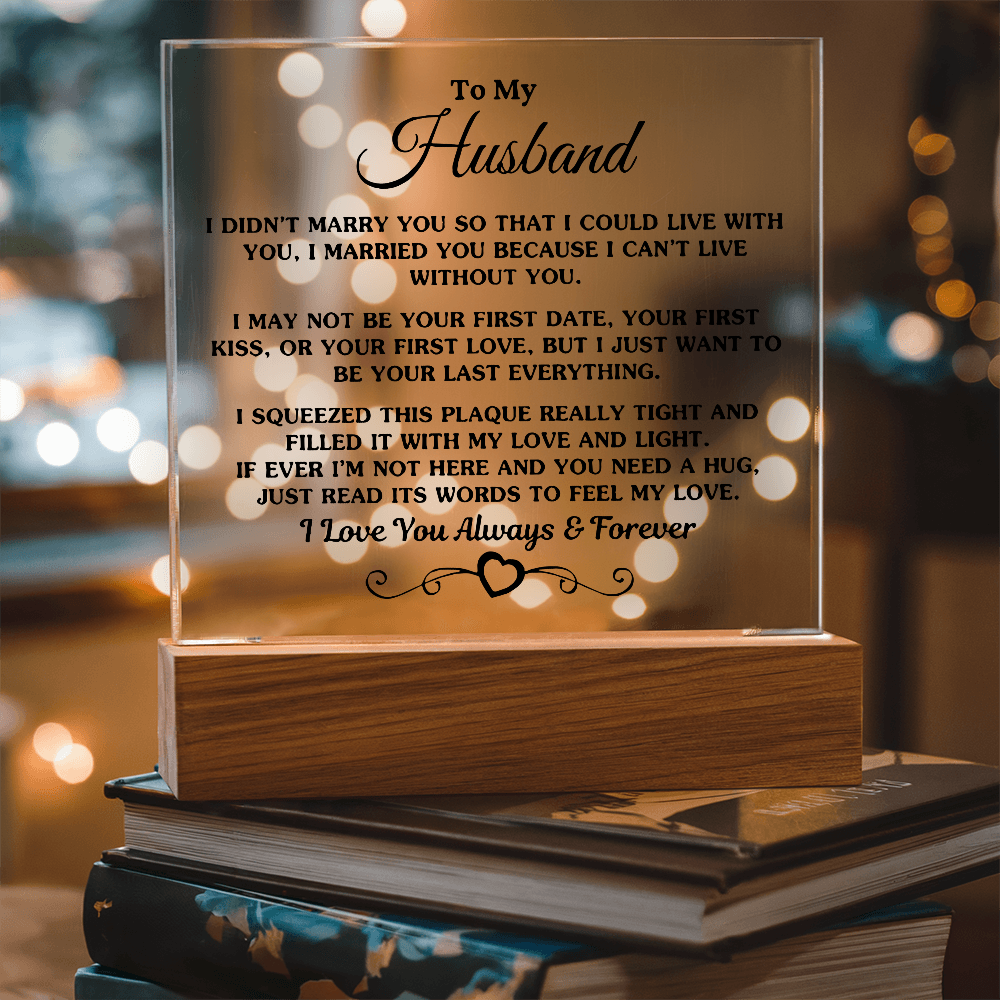To My Husband | Printed Square Acrylic