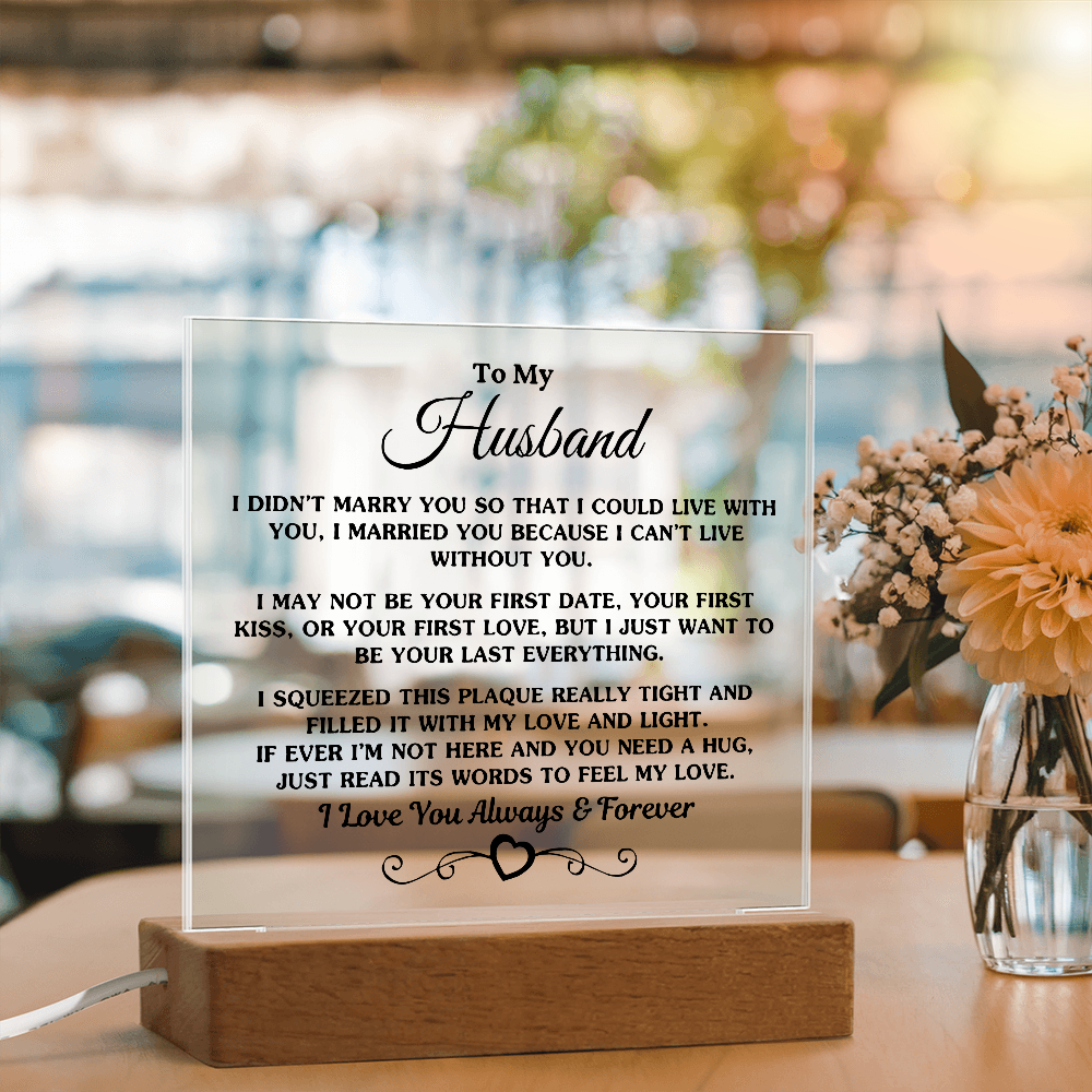 To My Husband | Printed Square Acrylic