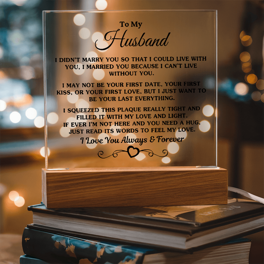 To My Husband | Printed Square Acrylic