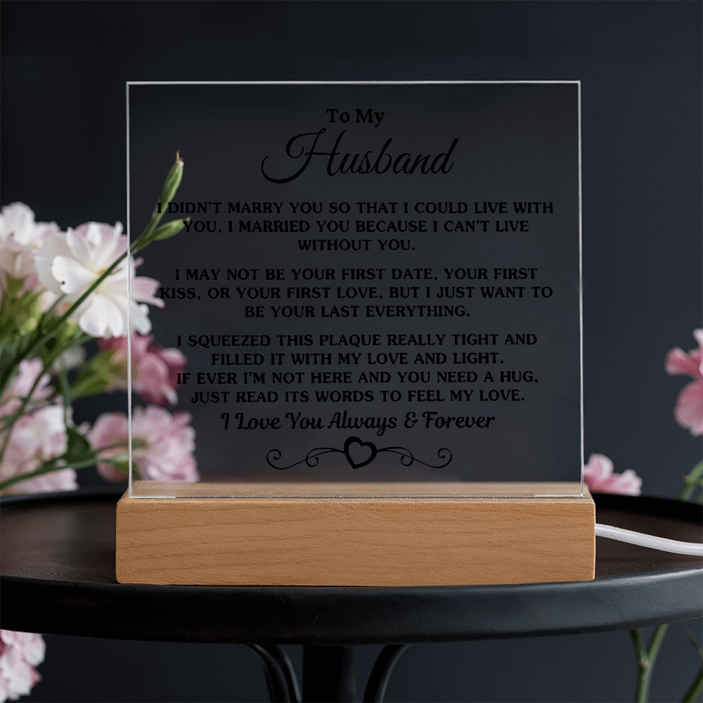 To My Husband | Printed Square Acrylic