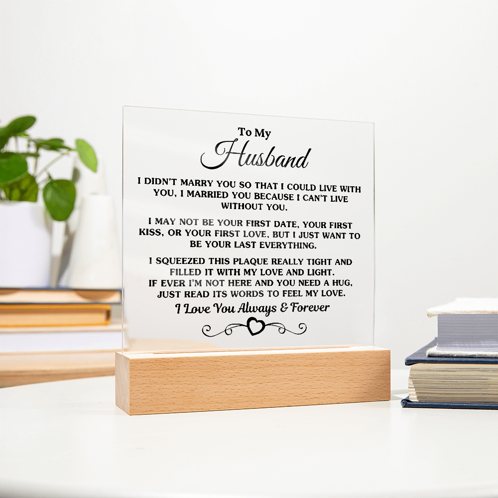To My Husband | Printed Square Acrylic
