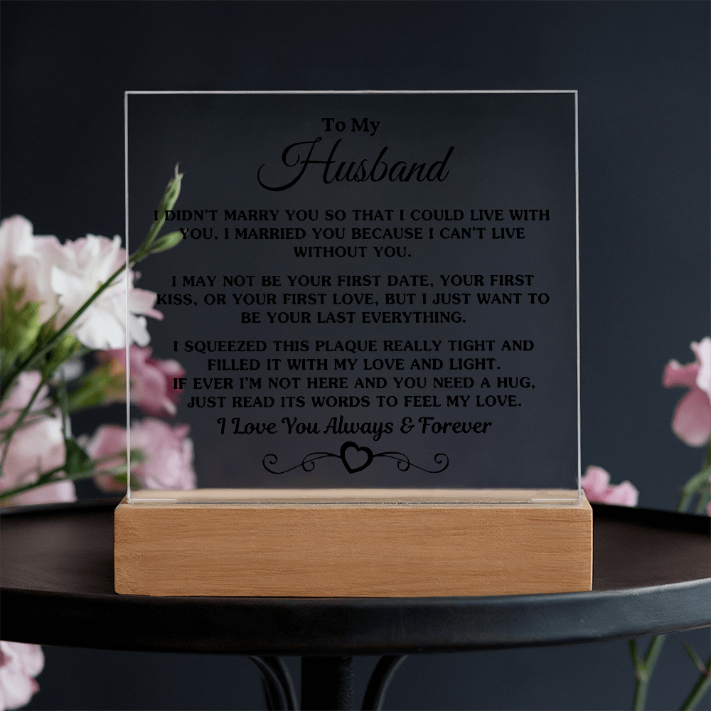 To My Husband | Printed Square Acrylic